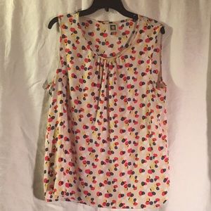 Ann Klein shell blouse sleeveless